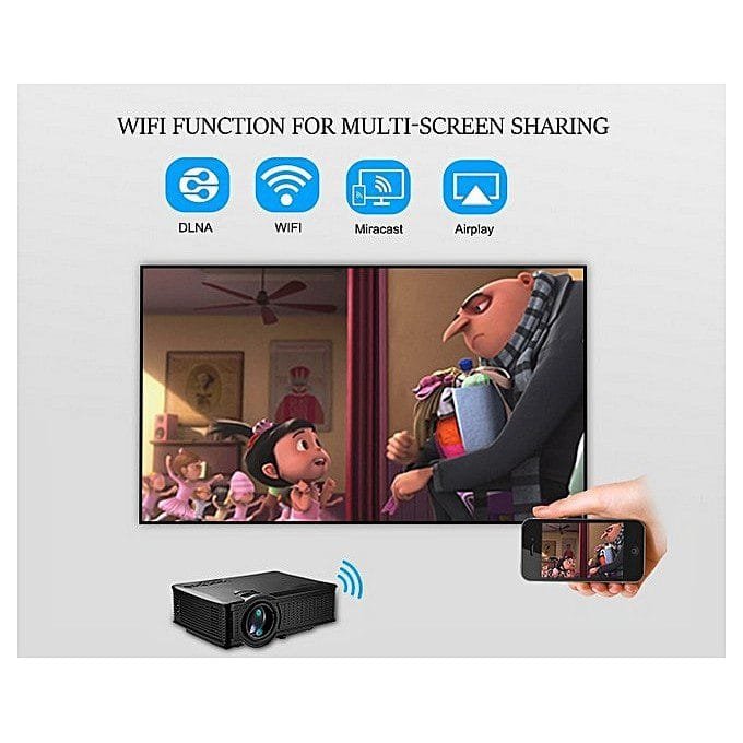 LED Projector Video Projecteur Portable WIFI LED – Image 2