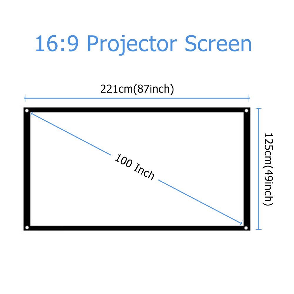 E21 Roll Up Écran de projection 120 pouces 266 x 150 cm – Image 9