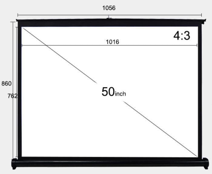 Portable V50 Portable Écran de projection 50 pouces – Image 4