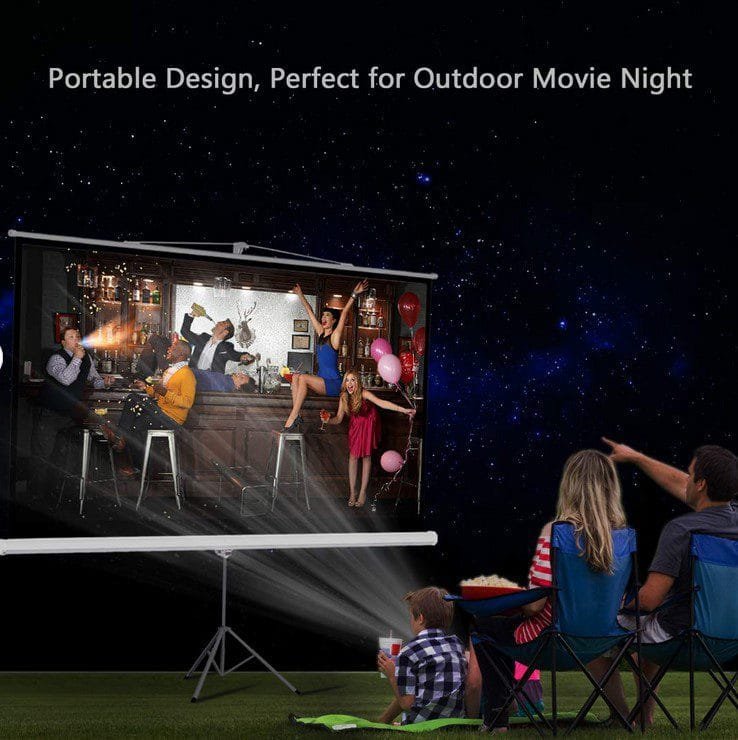 E40 Écran de Projecteur Portable Avec Trépied 200x200cm – Image 5