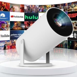 MP100 WIFI Android 12.0 Projecteur HD Rotatif à 180°