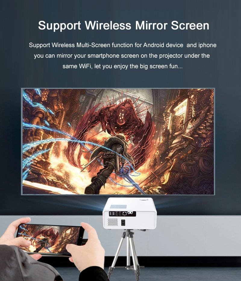SD500 WIFI Android Projecteur 3000 Lumens FHD – Image 14
