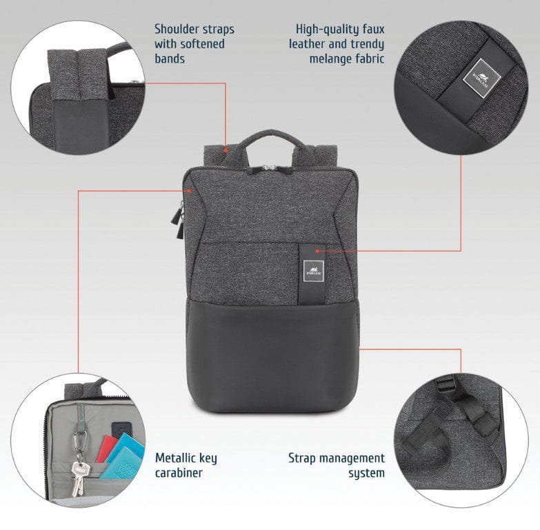 Rivacase 8825 Sac à dos Mélange MacBook Pro Ultrabook 13.3" – Image 9