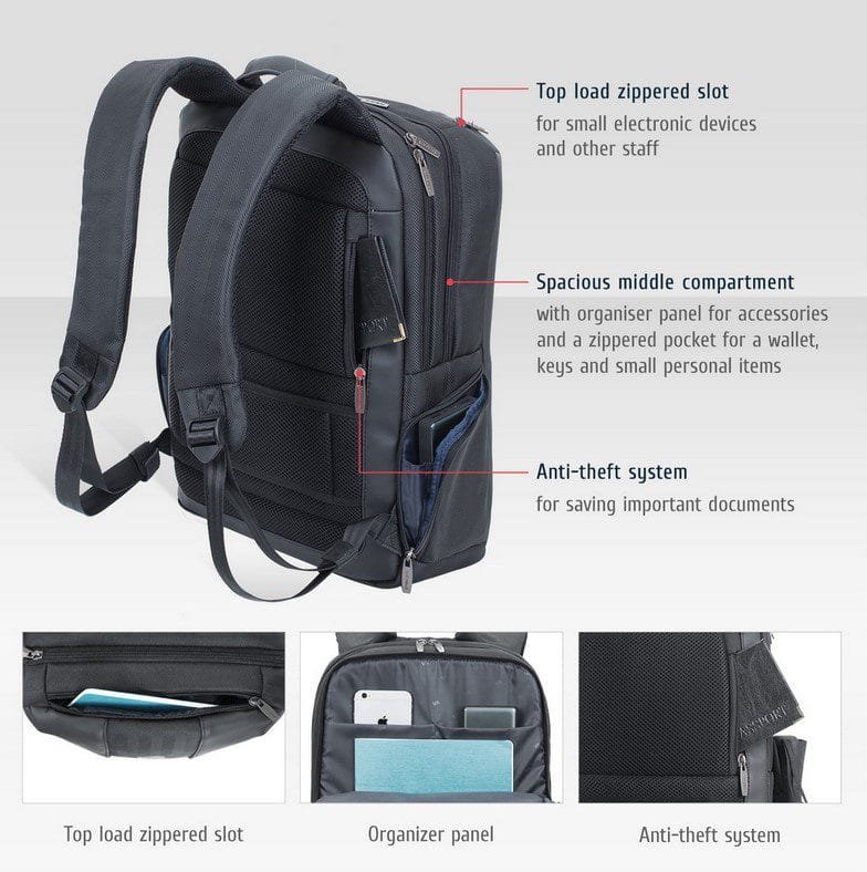Rivacase Sac à dos 8165 Business Backpack 15,6" – Image 10