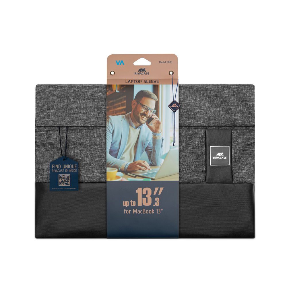 Rivacase RIVA 8803 black mélange Ultrabook sleeve 13.3" – Image 6