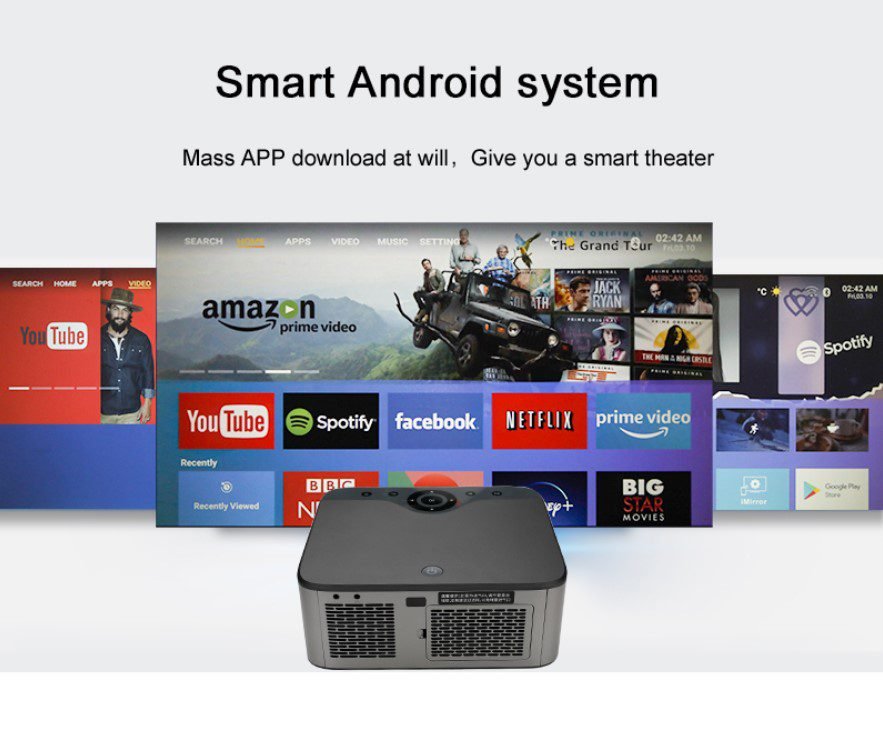 SD800 WIFI Android 9.0 Projecteur HD 3500 Lumens – Image 8