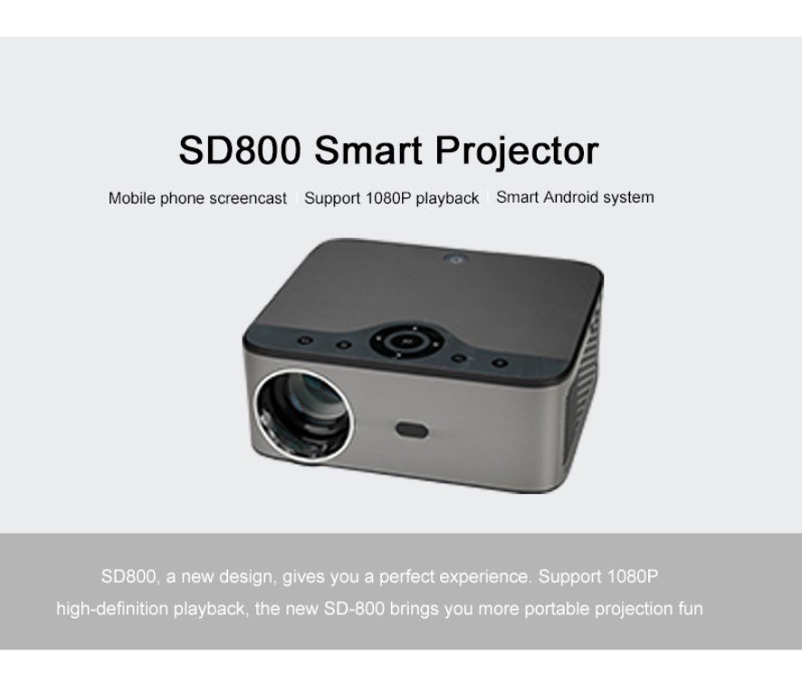 SD800 WIFI Android 9.0 Projecteur HD 3500 Lumens – Image 10