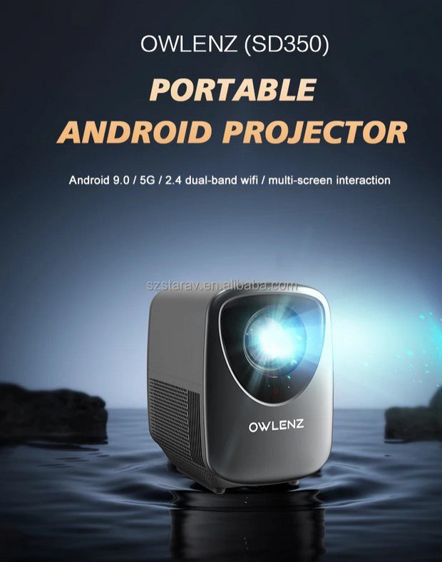 SD350 WIFI Android 9.0 Projecteur HD 3000 Lumens MINI – Image 5