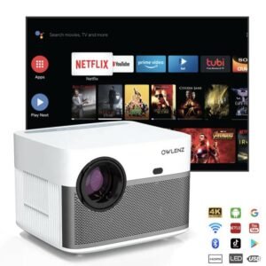 SD600 WIFI Android 9.0 Projecteur FHD 4000 Lumens Auto Focus
