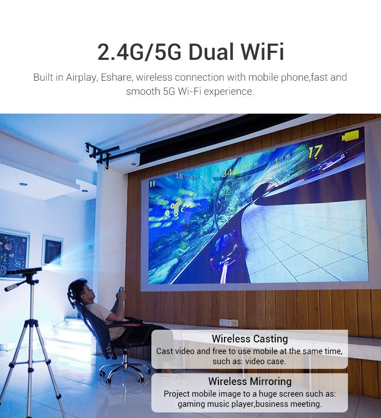 Owlenz SD1200 Mini projecteur avec Wi-Fi et Bluetooth – Image 6