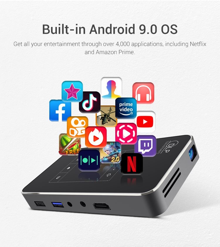 Owlenz SD1200 Mini projecteur avec Wi-Fi et Bluetooth – Image 5
