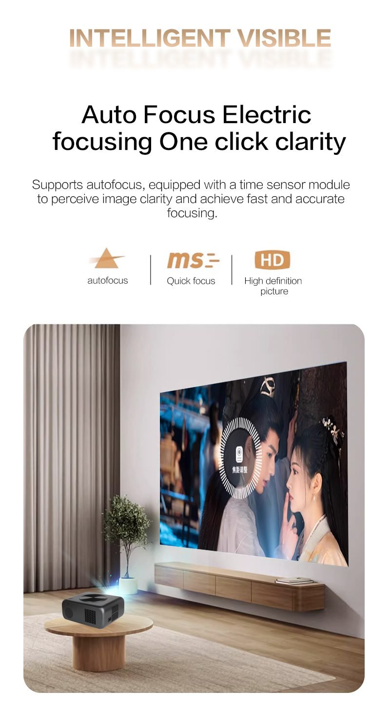 SD550 WIFI Android 12.0 Projecteur 4000 Lumens Auto Focus – Image 6