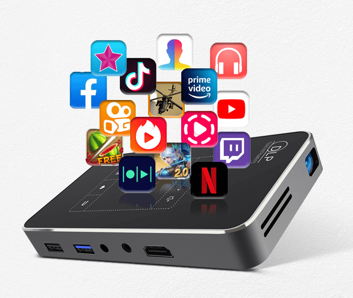 Owlenz SD1200 Mini projecteur avec Wi-Fi et Bluetooth