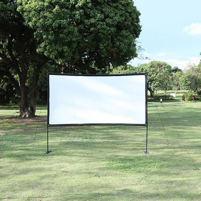 Écran de Projection Extérieur Pliable avec Support – 120 pouces, 16:9, Full HD 4K – Image 6
