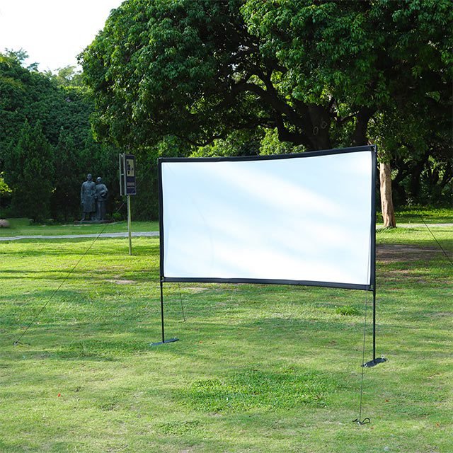 Écran de Projection Extérieur Pliable avec Support – 120 pouces, 16:9, Full HD 4K – Image 7