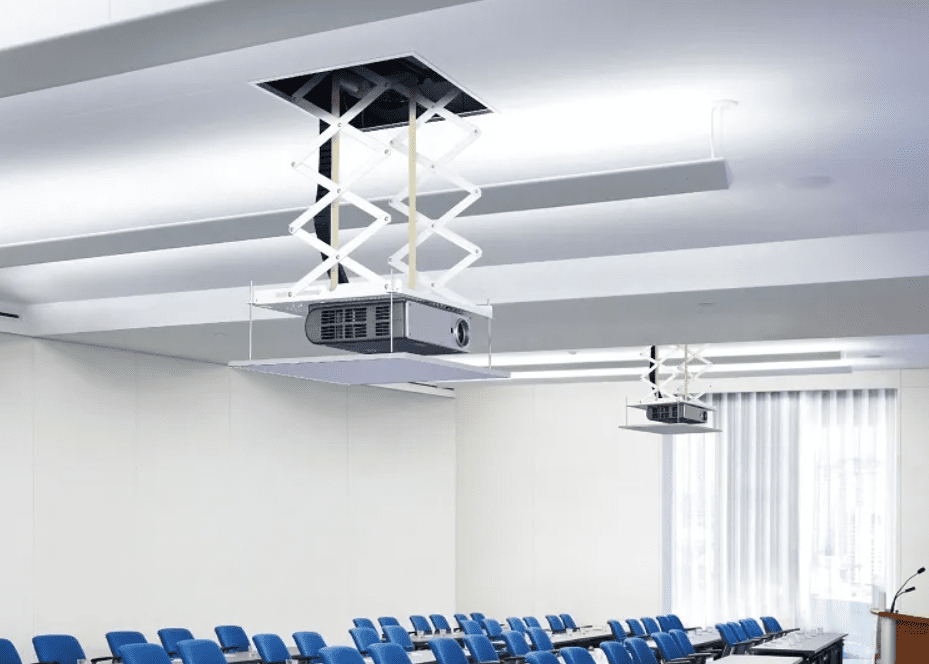 Support Motorisé Encastré au Plafond pour Vidéoprojecteurs 150cm – Image 6