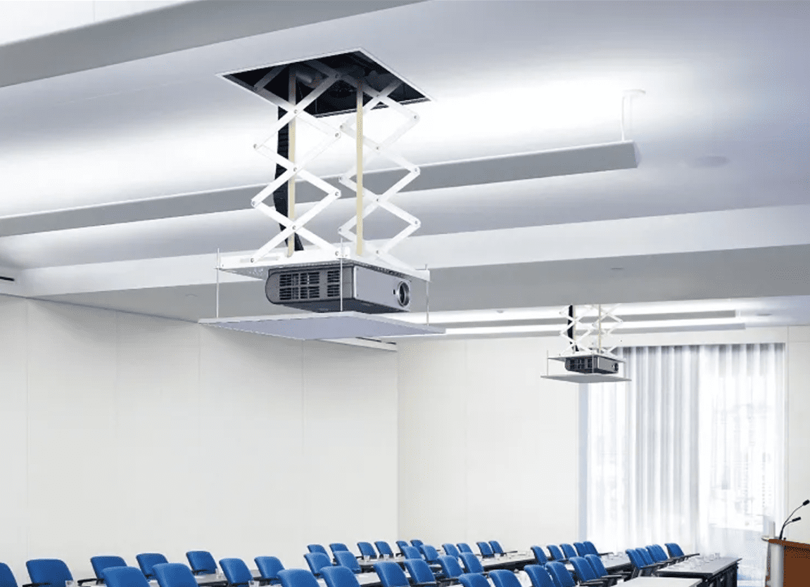 Support Motorisé Encastré au Plafond pour Vidéoprojecteurs 150cm – Image 9
